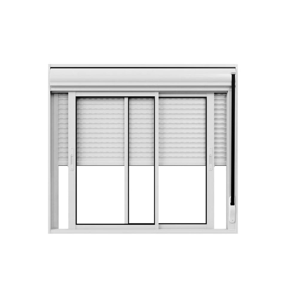 Janela Persiana Integrada Manual Aluminio Br 150X120 Facility