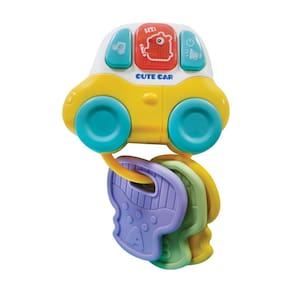 Chaveiro Mordedor Infantil Sensoriais com Luzes Sons Suave +12 Meses Polibrinq