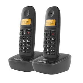 Telefone Digital Sem Fio Intelbras TS 2512 Com Ramal Adicional Incluso Preto