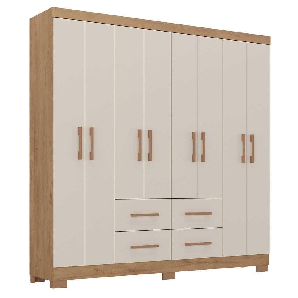 Guarda Roupa Itapema Atualle Casal 8 Portas 4 Gavetas