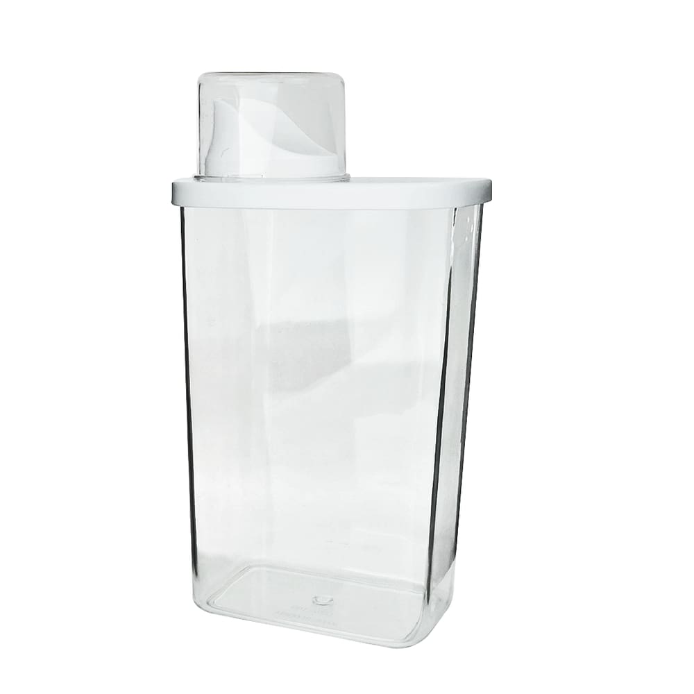 Pote De Plástico Multiuso Com Copo Medidor 1.3 Litros 23,2cm