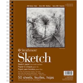 Bloco Strathmore Sketch Serie 400 89g 50 Fls 22,9x30,5