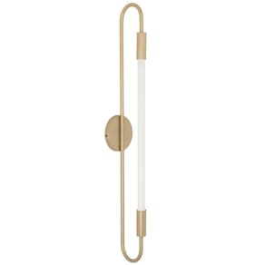 Arandela Plafon Parede Teto Sabre Tubular Sala Champagne T8