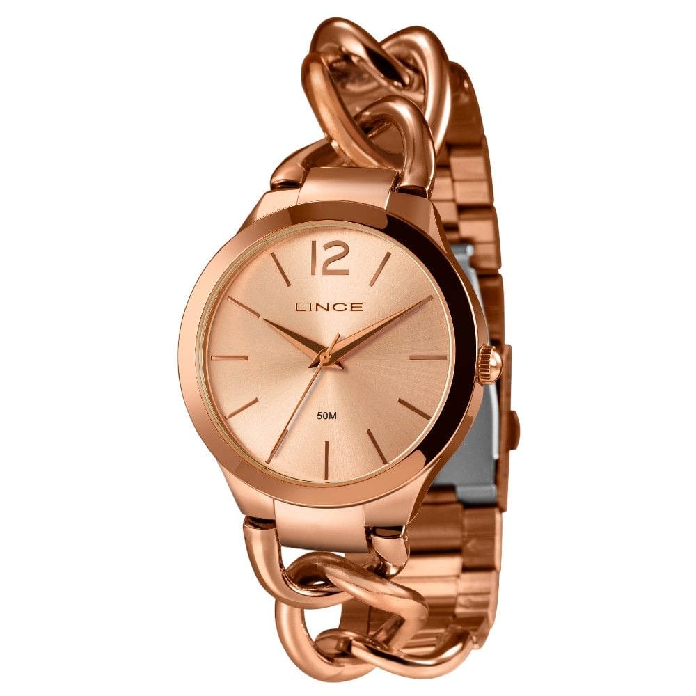 Relógio Glam Feminino Analógico Lince LRR4734L40 Rosegold