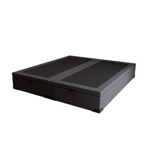 base para cama box queen martin premium com baú suede (47x158x198) grafite