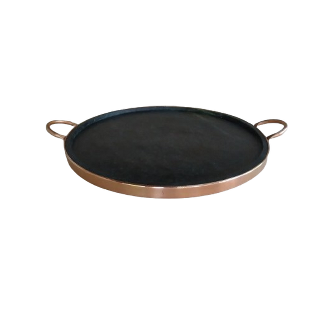 Kit com 4 forma de pizza em pedra sabão - curada