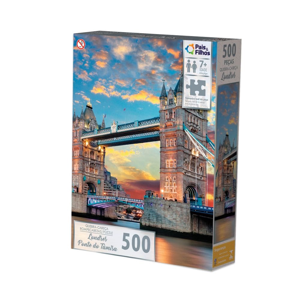Quebra Cabeça  500 Peças  Londres Ponte  Do Tãmisa Puzzle