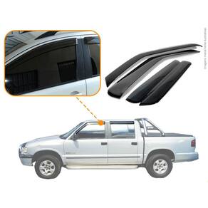 Calha Chuva S-10 Cabine Dupla 1996 A 2011 4 Portas