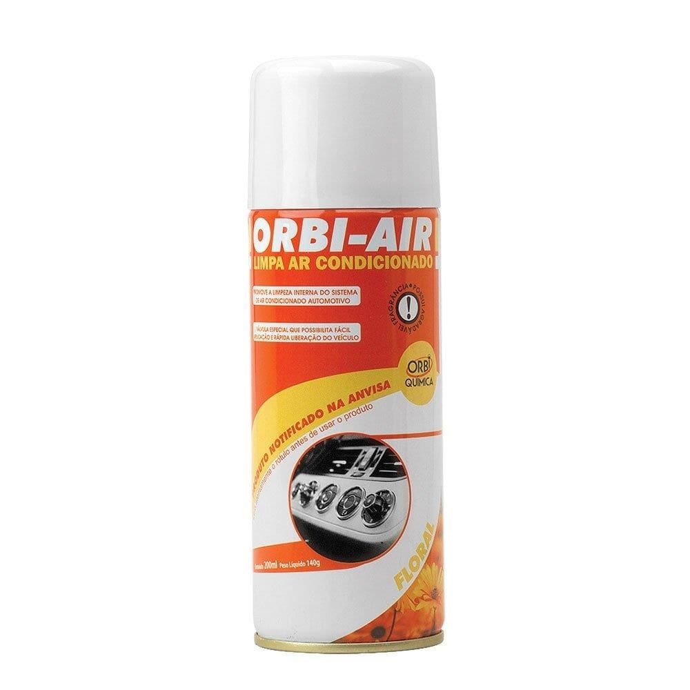 Limpa Ar Condicionado Automotivo Orbi-Air Spray Floral 200ml/140g