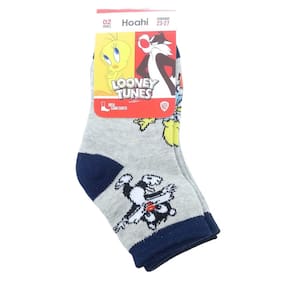 Kit Meia 2 Pares Infantil Menino Cano Curto em Algodão Hoahi Lnkc22763