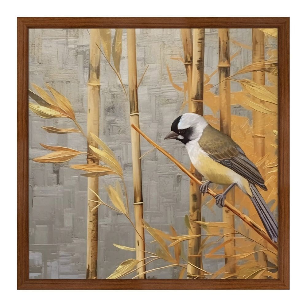 Quadro 50cm X 50cm Andorinha Aquarela Tropical Artes Nozes