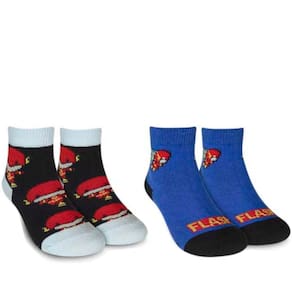 Kit Meia 2 Pares Infantil Menino Cano Curto em Algodão Hoahi Dcic22740