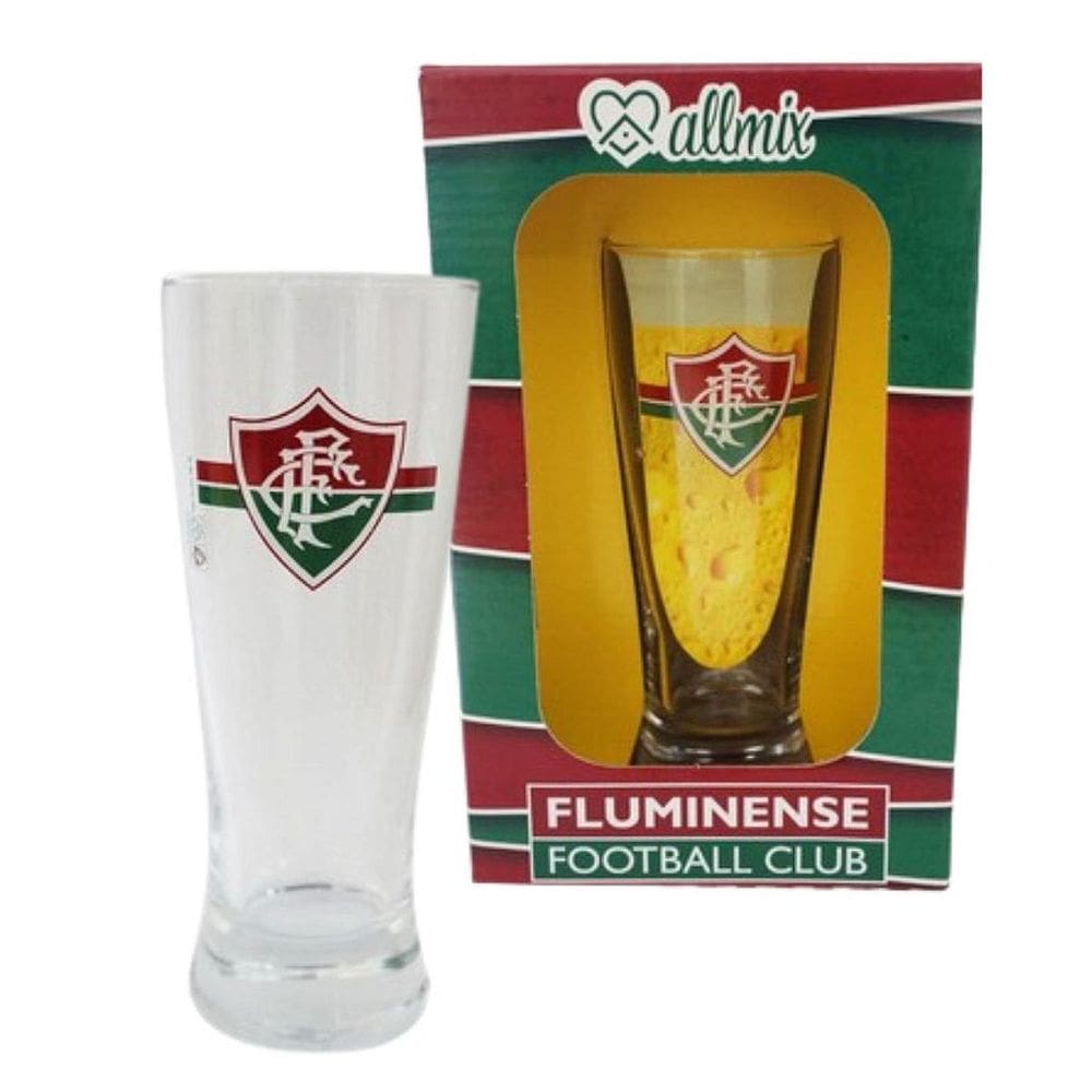 Copo Fluminense Tulipa Para Chopp De Vidro 300ml Oficial CRF