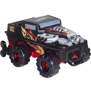 Mochila de Rodinhas 3D Maxtoy Hotwheels Boné Monster Trucks