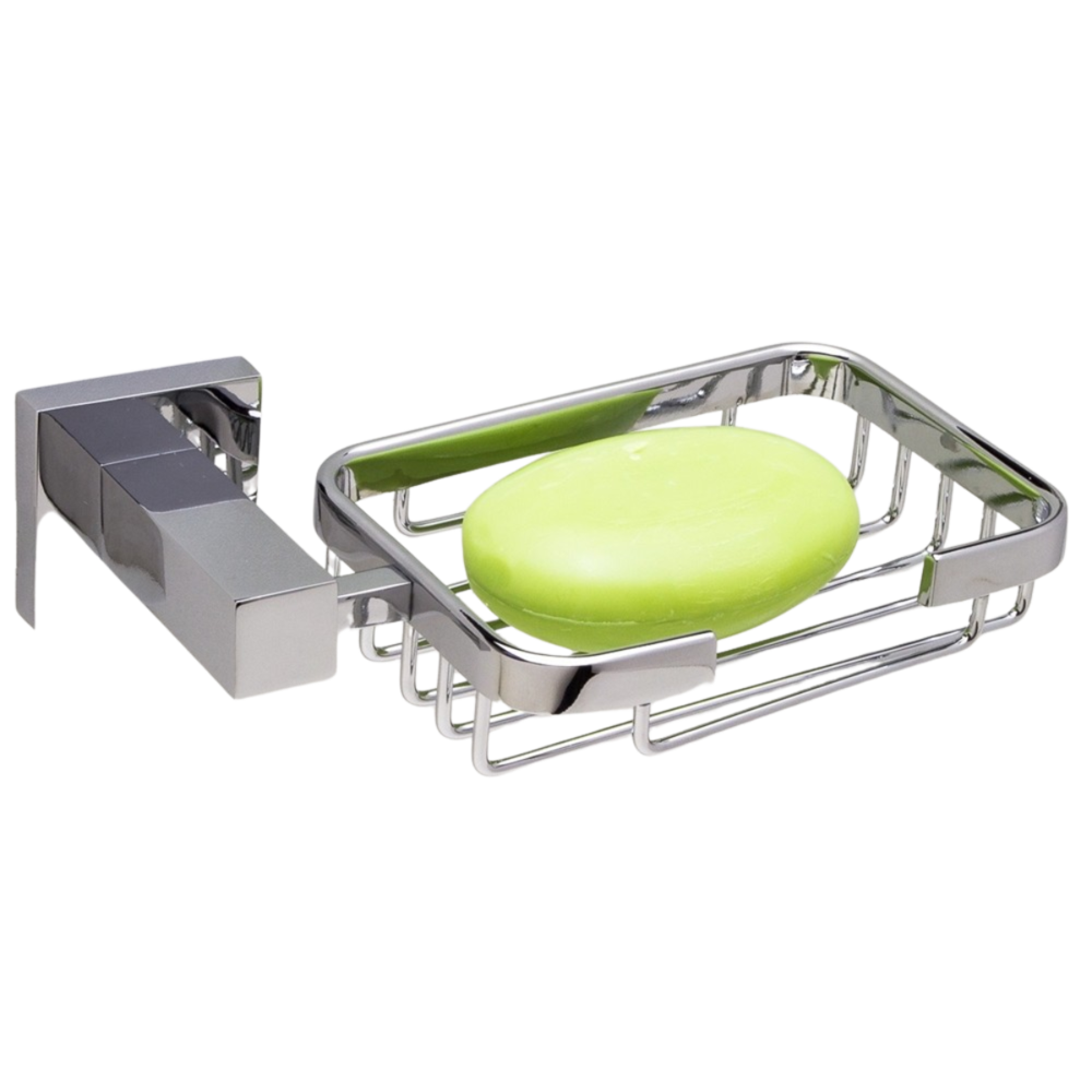 Saboneteira De Parede Vogue Inox Cromado Porta Sabonete