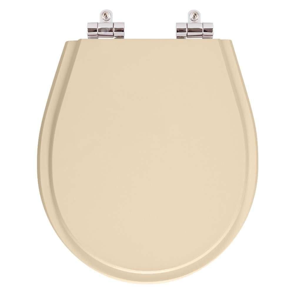 Assento Sanitario Poliester Com Amortecedor Avalon Visone (Salmão) Para Vaso Ideal Standard