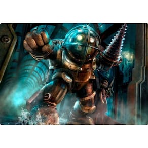 Placa Quadro A4 Decorativo Bioshock Infinite em Mdf