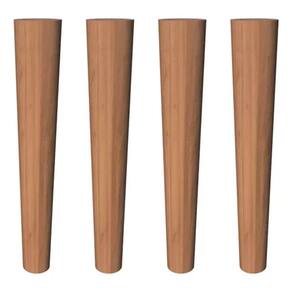 Kit Com 4 Pés Palito 30 CM 4 Chapinhas 4 Sapatas E 20 Parafusos Para Móveis