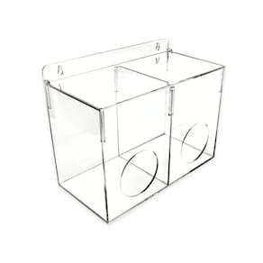Dispenser Duplo Porta Touca e Propé em Acrílico