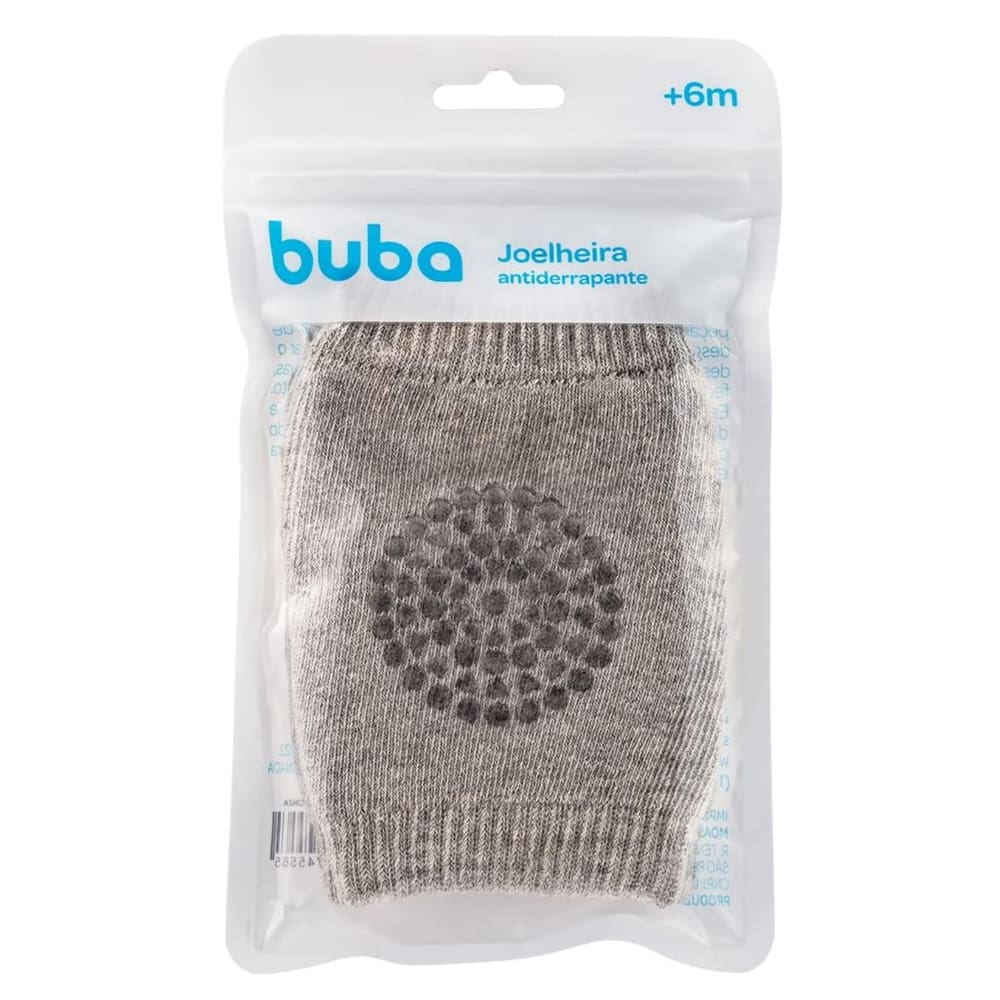 Kit Joelheiras 1 Par Antiderrapante Bebê Engatinhar Protetor CINZA