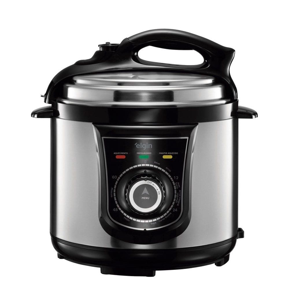Panela de Pressão Elétrica Aço Inox 4 Litros 840w Elgin 127v