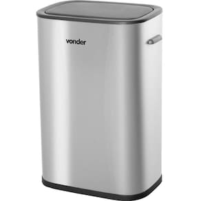 Lixeira Inox Retangular com Sensor de Abertura 55 Litros Cin