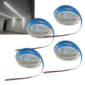 Fita Led 6500K 5 Metros 16W 240 Leds Kit 4 Unidades Sanca Gesso Espelho Teto Rebaixado Iluminaçao Comercial Residencial