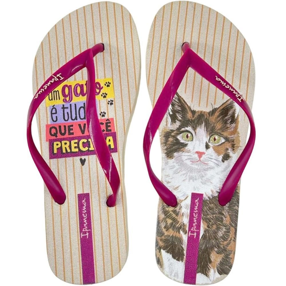 Chinelo Dedo Feminino Dia a Dia Praia Passeio Pets Lovers Ipanema 27005