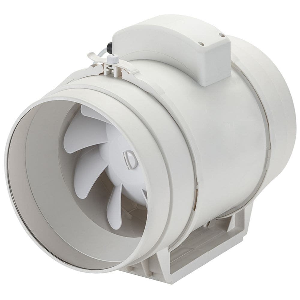 Exaustor Axial Turbo 200mm em Linha 155W Ventilador In-Line Turbo Ventisol Exl200