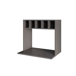 Suporte para Microondas com Nicho Adega para Cozinha Emma 60cm Grafite M12 - D`Rossi