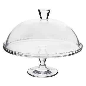 Boleira de Vidro com Pé e Tampa Patisserie 32cm - Pasabahçe