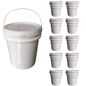 Balde 5L Com Alça Para Alcool Em Gel 10 Pçs