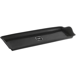 Bandeja Retangular Preta 38,5x16,5cm Plástica Uz Decorativa