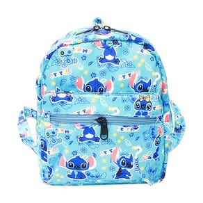 Mini mochila com estampa de desenho animado para crianças/adultos ajustável
