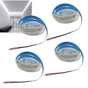 Fita Led 6500K 5 Metros 16W 240 Leds Kit 4 Unidades Casa Apartamento Quarto Sala Loja Espelho Sanca Teto Rebaixado