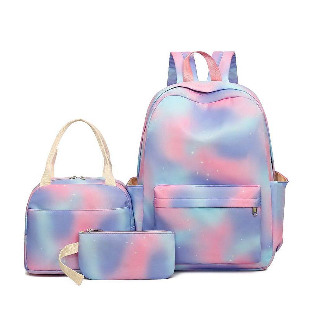 Conjunto de mochilas OMKARSY Girls School com lancheira
