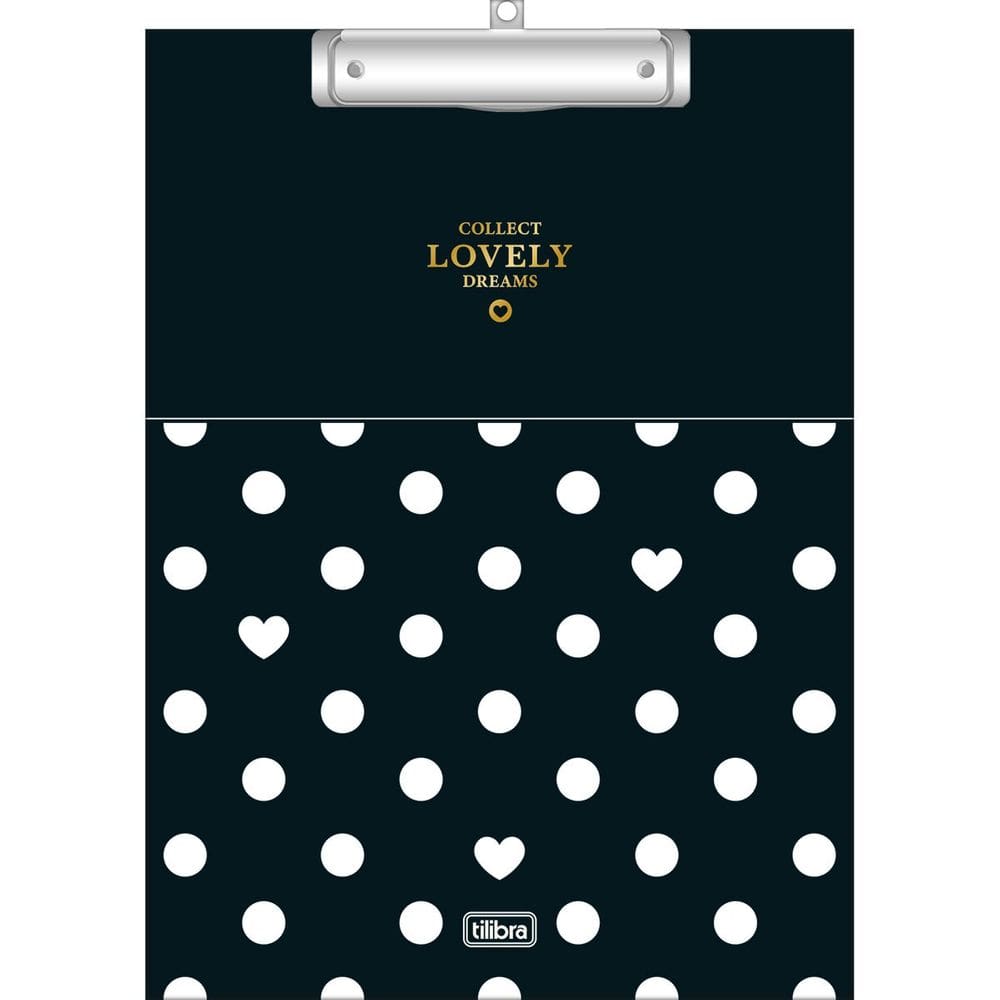 Prancheta A4 Decorada West Village 23 x 31,5cm Elegante Tilibra | Prendedor Metálico