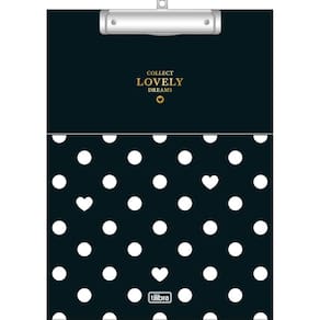 Prancheta A4 Decorada West Village 23 x 31,5cm Elegante Tilibra | Prendedor Metálico