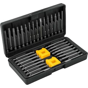 Jogo de bits e ponteiras com 35 peças corpo fino encaixe sextavado 1/4" VONDER