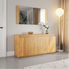 Buffet 3 Portas 1 Prateleira com Moldura Royal Cobre - Casa Giulia
