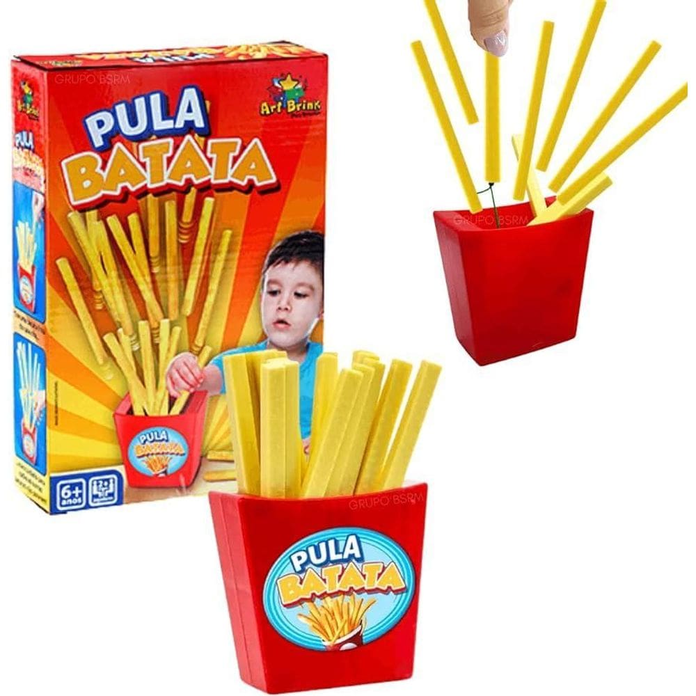 Brinquedo Jogo Infantil Puxa Batatinha Frita Pula Batata