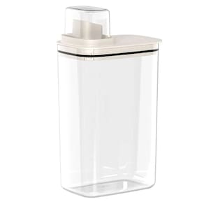 Dispenser para Sabão Líquido Amaciante 2,3L Flow Bege com Tampa Medidora Ou