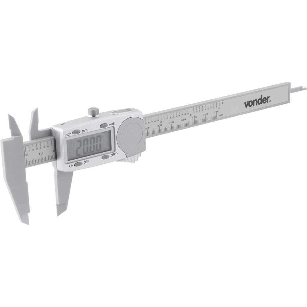 Paquímetro digital plástico 150 mm PD 153 VONDER