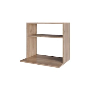 Suporte Microondas com Nicho Porta Tempero para Cozinha Louis 60cm Freijó M12 - D`Rossi