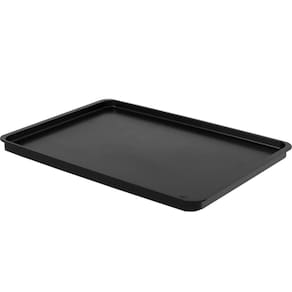 Bandeja Self Service Plástica Preta 34x24cm Multiuso Slim Coza Servir Café Decorar