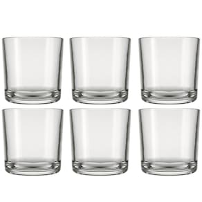 Jogo de 6 Copos de Vidro para Whisky Bar Rocks 265ml Nadir Figueiredo