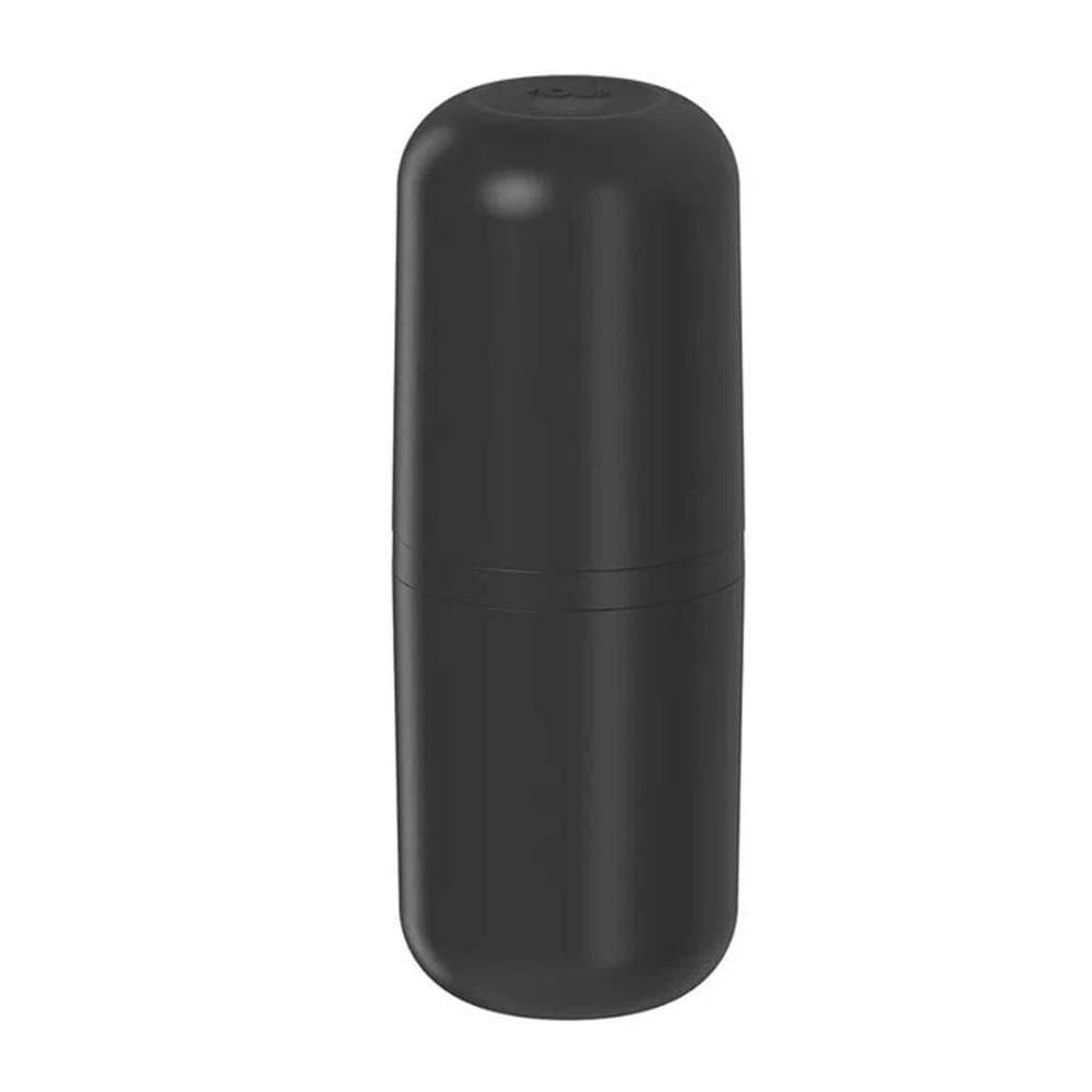 Porta Escova de Dentes com Tampa Bold para Banheiro Lavabo Pia Ou Preto Fosco