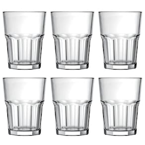 Jogo 6 Copos 200ml para Suco Água e Refrigerante Nadir Figueiredo em Vidro Transparente
