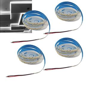 Fita Led 6500K 240 Leds 16W 5 Metros Kit 4 Unidades Quarto Sala Gesso Sanca Teto