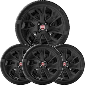 4X Calota Fiat Grand Siena Punto Palio Aro 15 Preto 214Cp